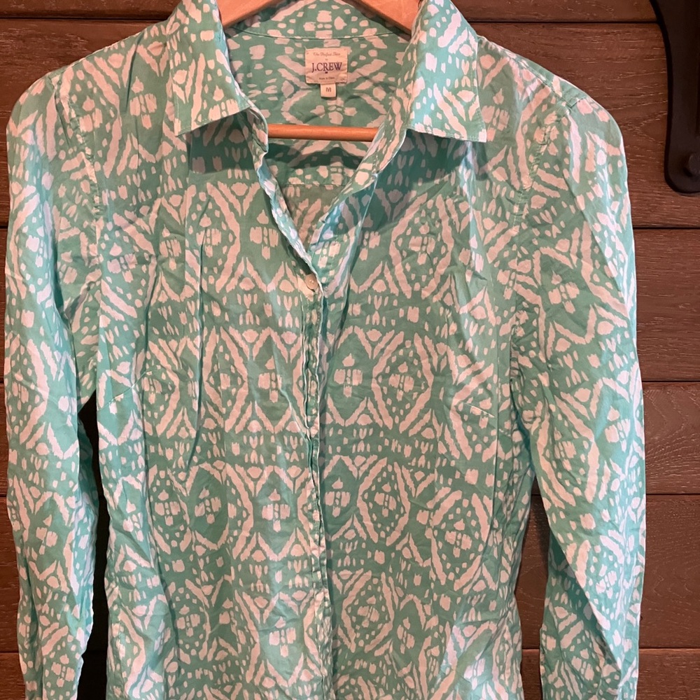 J Crew Womens LS Blouse